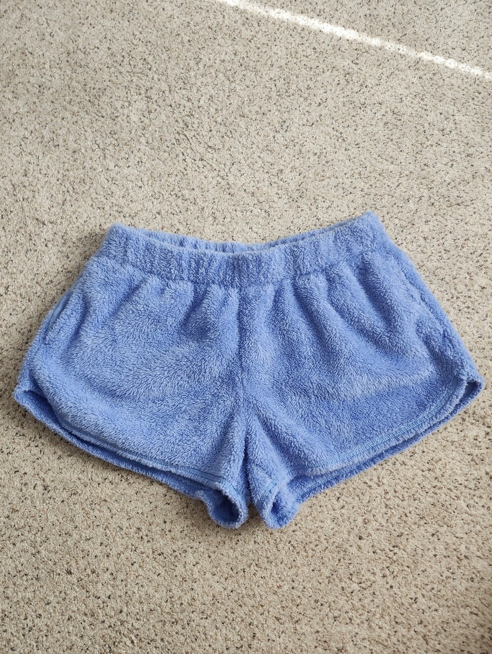Aerie Blue Fuzzy Shorts